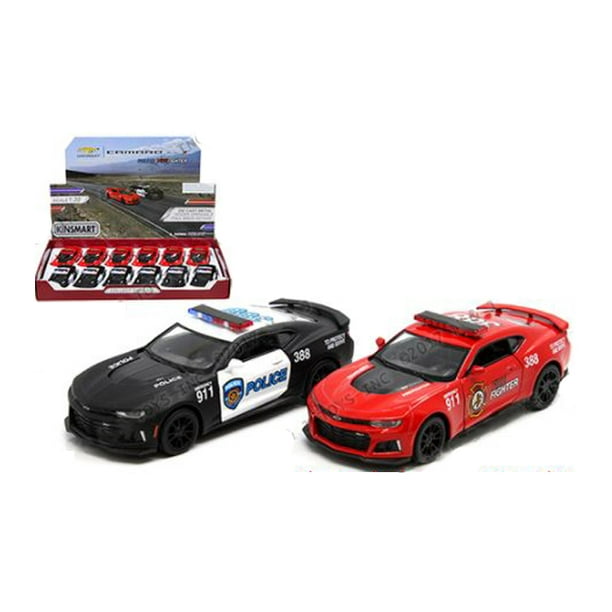 12 Pack 2017 Chevy Camaro ZL1 Police Firefighter Diecast Car 1:38 Kinsmart 5inch 12 Pack 2017 Chevy Camaro ZL1 Police Firefighter Diecast Car 1:38 Kinsmart 5inch